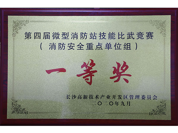 微型消防站技能比赛一等奖