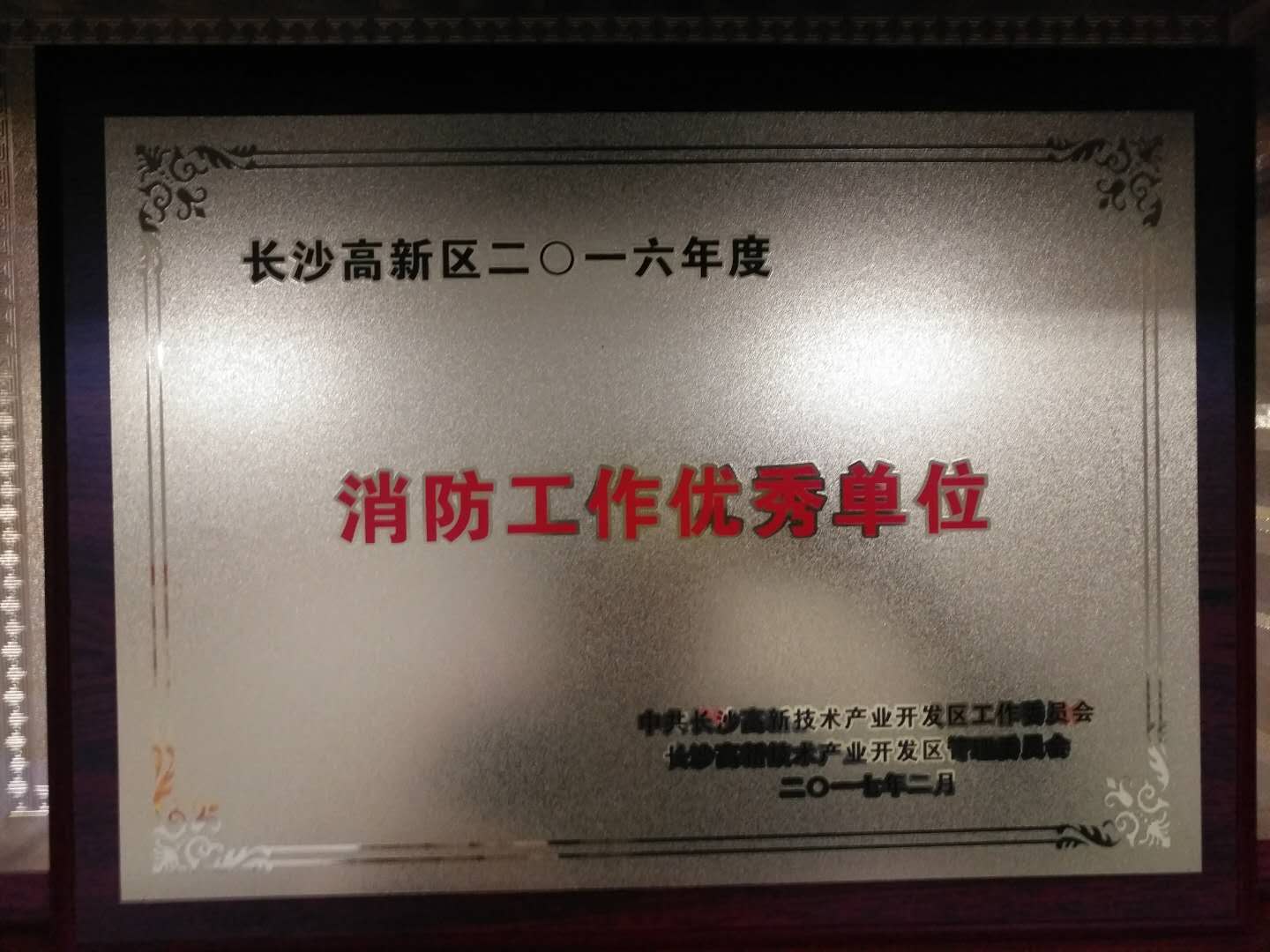 2016年度区消防工作优秀单位